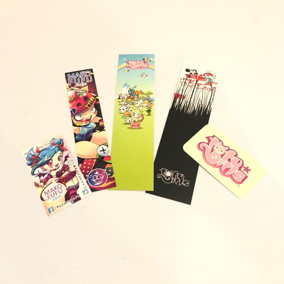 Kawaii Book Marks Set of Three Tofu Girls - Picture 8 of 8